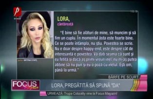 Lora, pregătită să spună "Da"