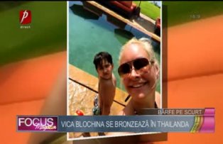 Vica Blochina se bronzează în Thailanda
