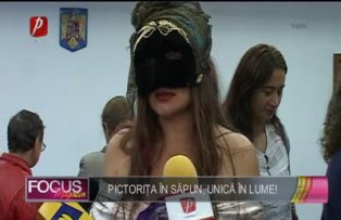 Pictoriţa în săpun, unică în lume!