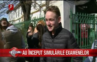 Au inceput simularile examenelor