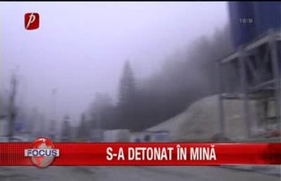S-a detonat in mina