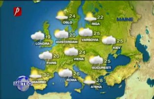 Prognoza meteo pentru marti, 14 iunie