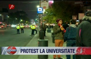 Protest la universitate