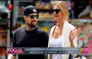 Nu lasă diferenţa de centimetri să îi despartă! Vedete care îşi privesc... de sus iubiţii