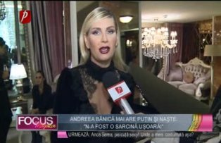 Andreea Banica mai are putin si naste. "N-a fost o sarcina usoara"