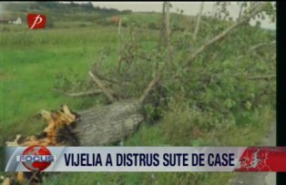 Vijelia a distrus sute de case