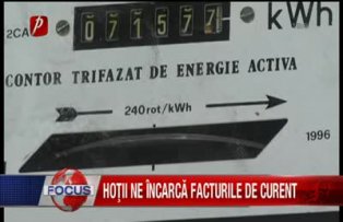 Hoţii ne încarcă facturile la curent