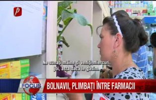 Bolnavii plimbati intre farmacii