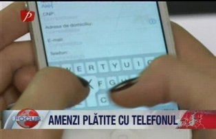 Amenzi platite cu telefonul