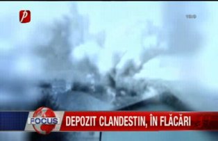 Depozit clandestin in flacari