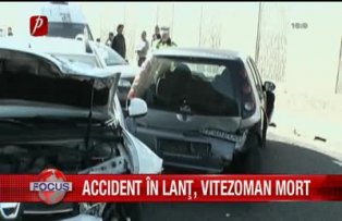 Accident in lant, vitezoman mort