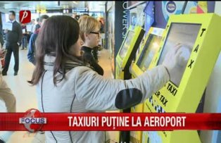 Puţine taxiuri la aeroport
