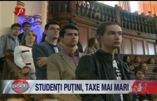 Studenti putini, taxe mai mari