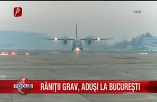 Ranitii grav adusi la Bucuresti