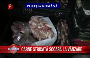 Carne stricata scoasa la vanzare
