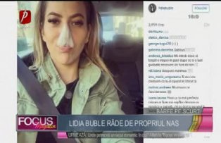 Lidia Buble râde de propriul nas