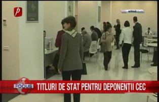 Titluri de stat pentru deponenţii CEC