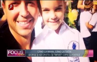 Când la mama, când la tata! George şi Adi Cristea îşi "împart" copiii cu fostele
