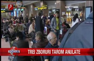Trei zboruri Tarom anulate