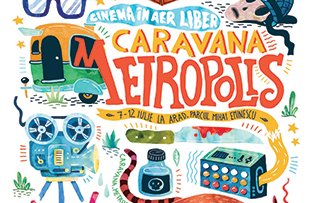Caravana Metropolis – cel mai mare cinematograf în aer liber din România – în parcul Mihai Eminescu din Arad
