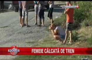 Femeie calcata de tren