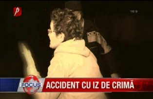 Accident cu iz de crima