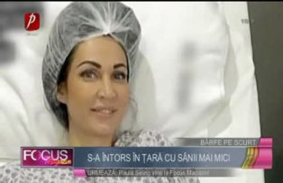 Luciu s-a întors în ţară cu sânii mai mici