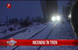 Incendiu in tren