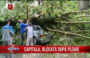 Capitala, blocata dupa ploaie