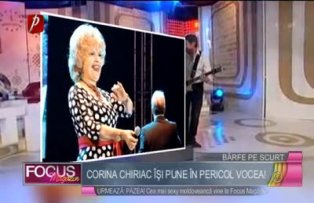 Corina Chiriac îşi pune în pericol vocea!