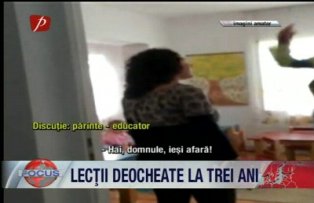 Lectii deocheate la trei ani