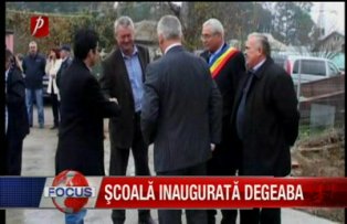 Şcoală inaugurată degeaba