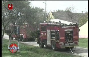 Copil carbonizat in casa