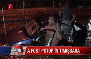 A fost potop în Timişoara