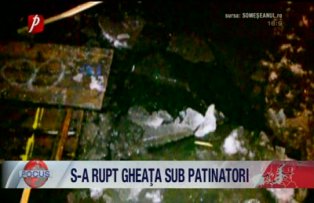 S-a rupt gheata sub patinatori