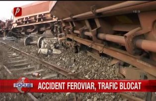 Accident feroviar trafic blocat