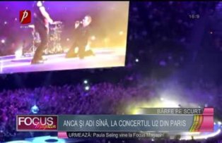 Anca şi Adi Sînă, la concertul U2 din Paris