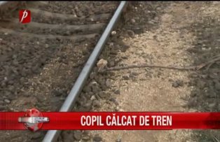 Copil calcat de tren