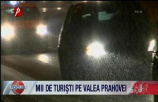 Mii de turisti pe Valea Prahovei