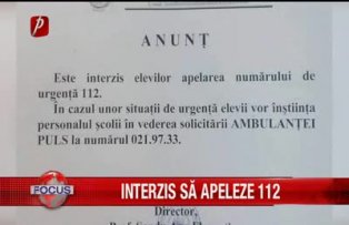 Interzis să apeleze 112