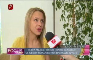 E scris în stele! Fetiţa Andreei Tonciu, foarte sensibilă!