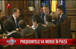 Presedintele va merge in piata