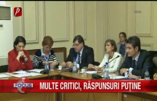 Multe critici, raspunsuri putine