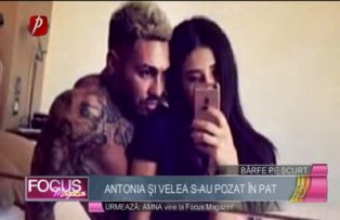 Antonia şi Velea s-au pozat în pat