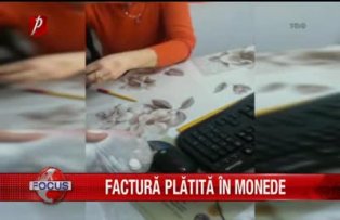Factura platita in monede