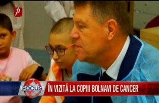 Preşedintele Iohannis, în vizită la copiii bolnavi