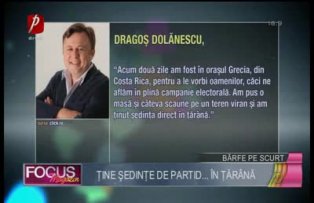 Dragoş Dolănescu ţine şedinţe de partid... în ţărână