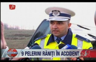 9 pelerini raniti in accident