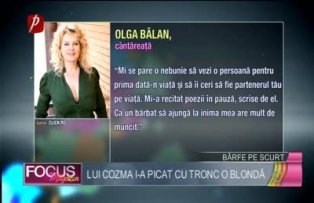 Lui Cozma i-a picat cu tronc o blonda