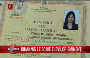 Iohannis le scrie elevilor eminenti